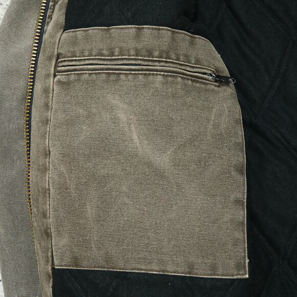 Vintage Carhartt J130 CHT Chestnut Faded Brown Hooded Jacket Size Medium - Picture 14 of 16